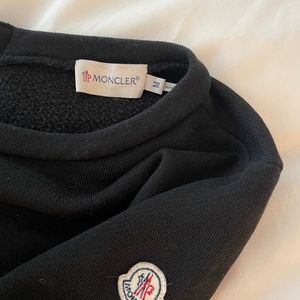 Moncler black dress with ruffle